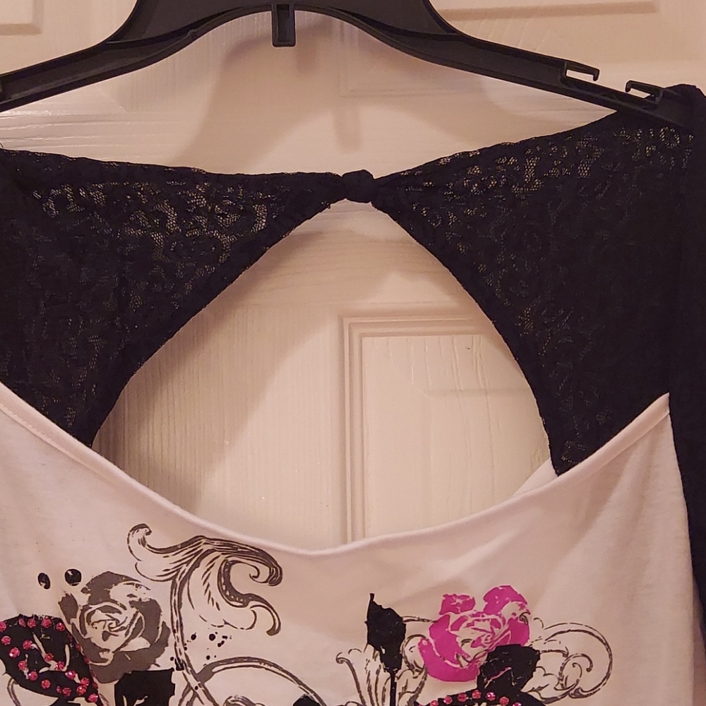 Pink Rose Bling Top - Picture 3 of 9